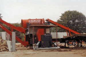 Our Multitek log splitter in action