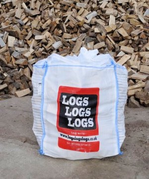 Kiln dried firewood is available in Bulk Bags